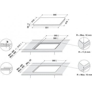 Whirlpool Αυτόνομη Επαγωγική Εστία WB S2560 NE 60cm